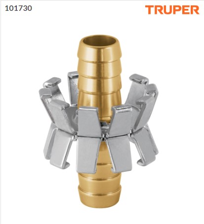 Reparador de aluminio 1/2, tipo garra para manguera