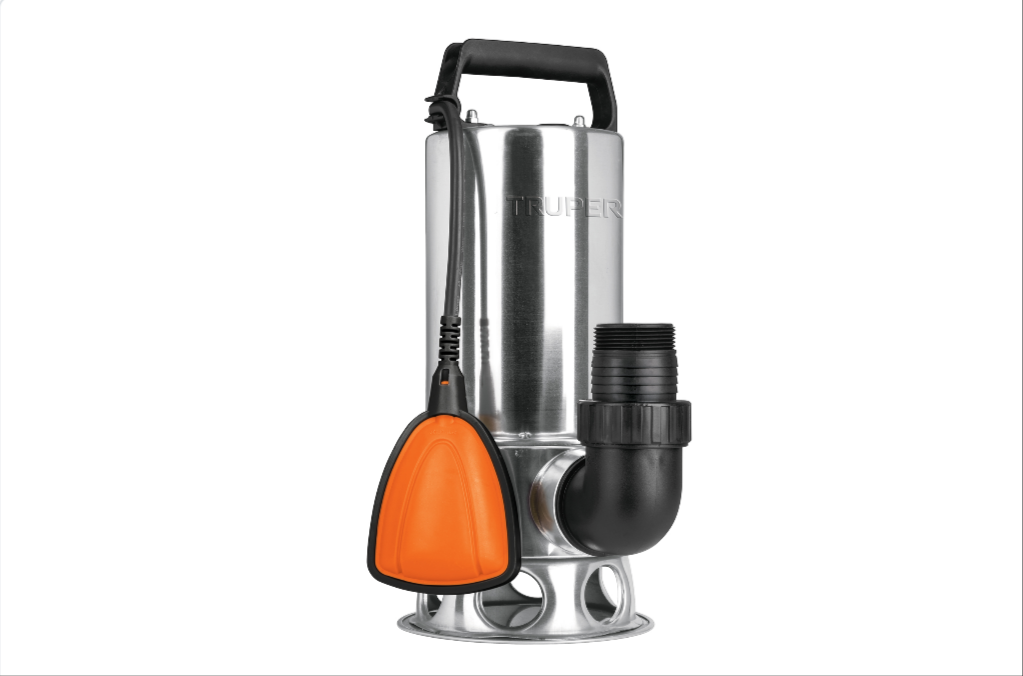 Bomba sumergible acero inoxidable,agua sucia,1-1/2HP, TRUPER