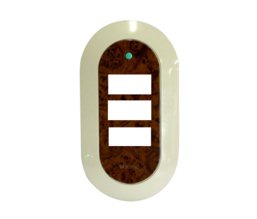 Placa triple color madera viva