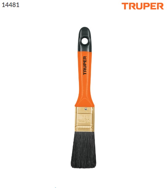 Brocha profesional de 1" con mango de plástico, Truper