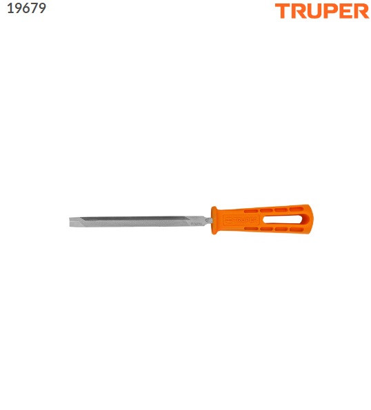 Lima triángulo pesado 6", 34 dpp, con mango, TRUPER