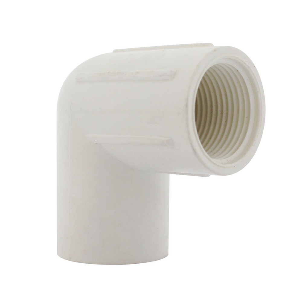 CODO PVC con rosca DE 1/2