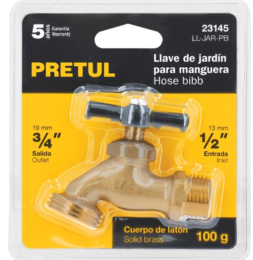 Llave de nariz para jardín, 1/2" en blister, Pretul