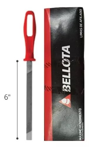 Lima triangular bellota de 6
