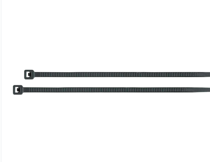 cinchos plásticos 20CM, 18 lb, 100x2.5 mm, negros