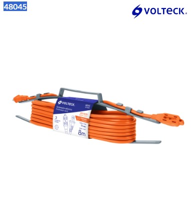 Extensión eléctrica de uso rudo 8 m 2x16 AWG, Volteck