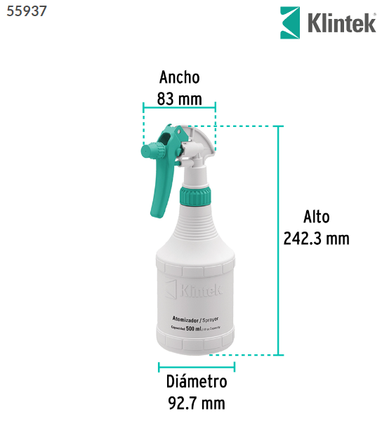 Atomizador de 1/2 litro, Klintek