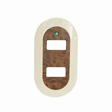 Placa doble color madera viva