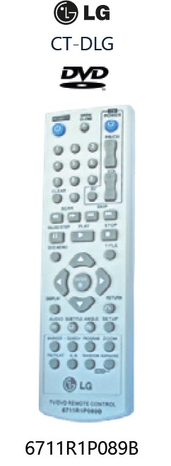 CONTROL REMOTO PARA DVD LG