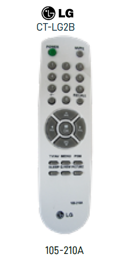 Control remoto TV LG 105-210A blanco