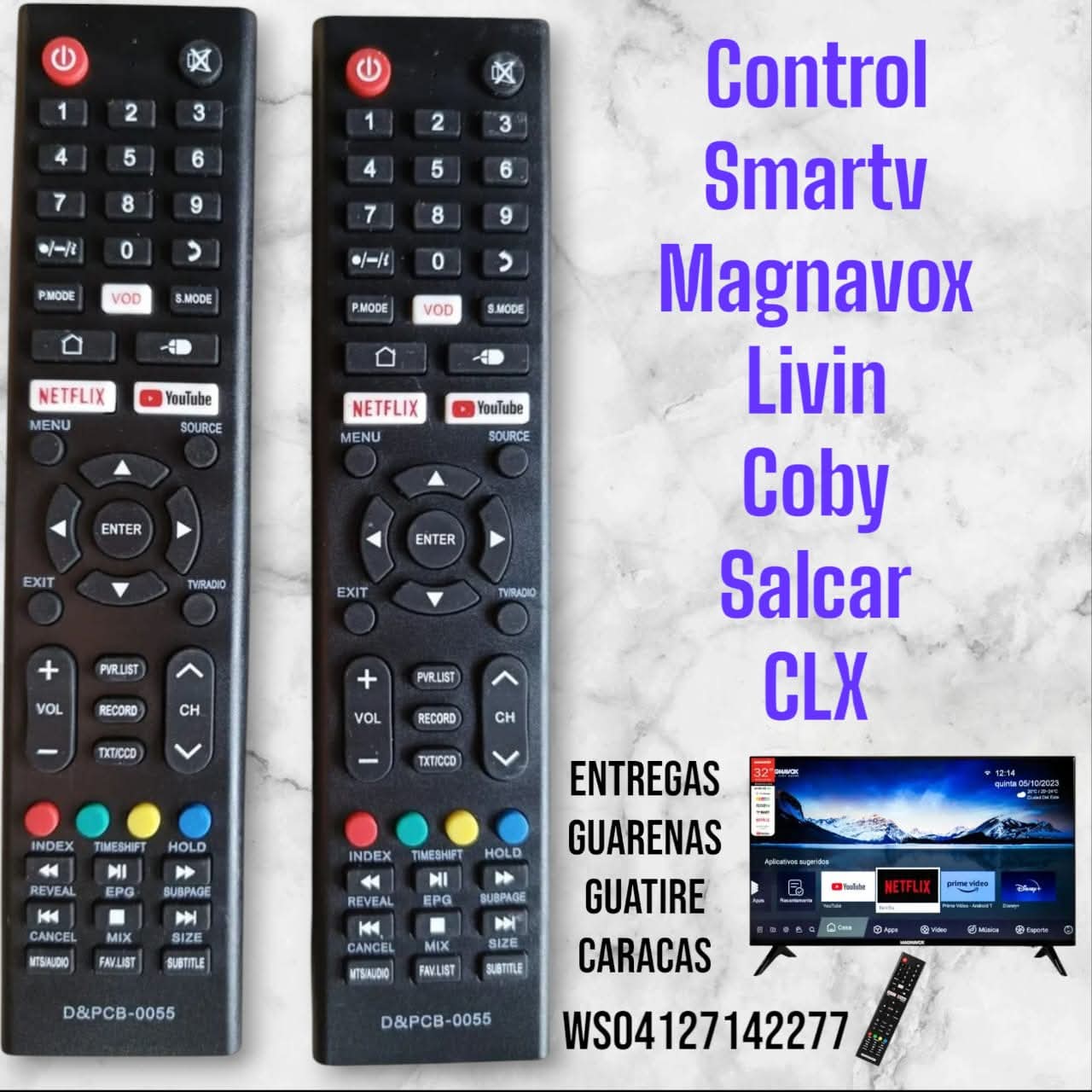 Control remoto para coby (D&PCB-0055)
