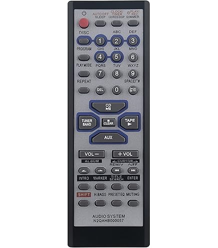 Control para equipo de sonido Panasonic
