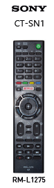 control remoto Sony con netflix RM-L1275