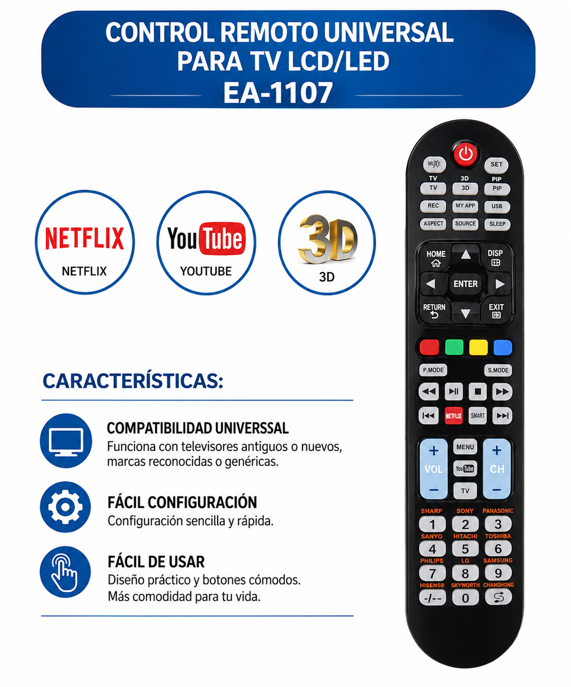 Control universal RM-L1107+x