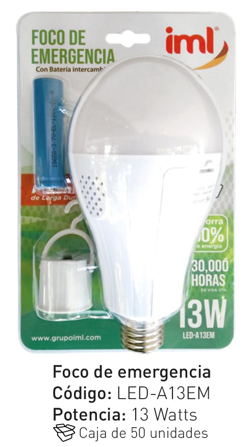FOCO LED DE EMERGENCIA 13W
