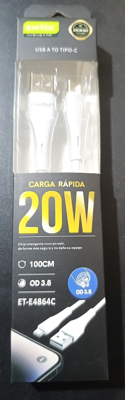 Cable de cargador tipo C