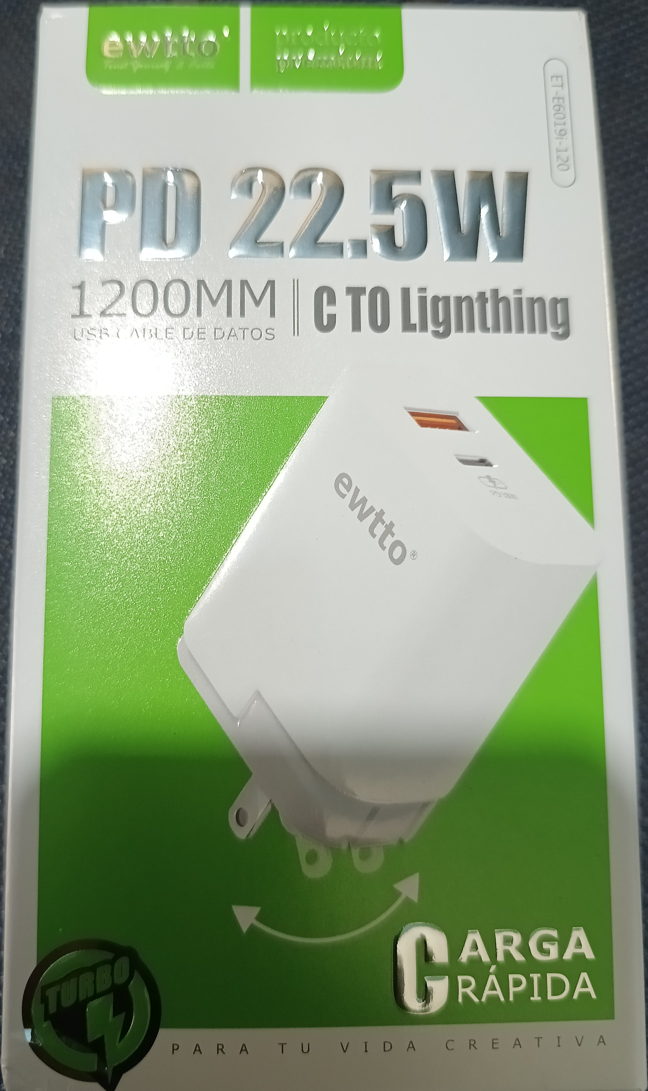 Cargador ET-E6019i-120 Iphone