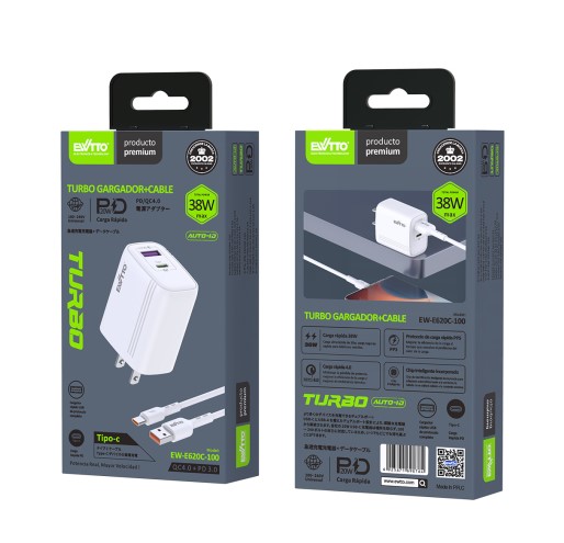 Turbo cargador de celular 38W