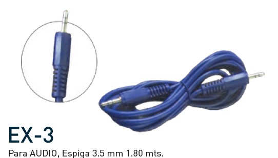 Extension Auxiliar P/audio 1.8MTS (1 a 1)