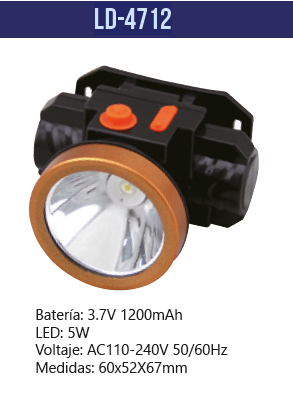 LAMP. DE MANO LED RECARGABLE IML4712