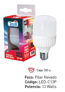 Foco led de tipo pilar 3b 13W
